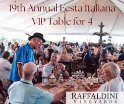 19th Annual Festa Italiana VIP Table 4: Sunday, September 22, 2024